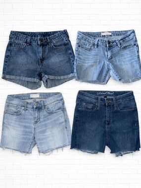 Lot of Women's Denim Shorts  - Light Blue & Dark Blue